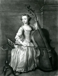 Porträt von Benjamin Hallett (Mezzotinto)
