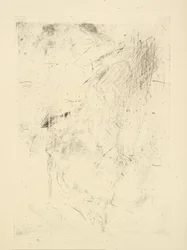 [76] Eindrücke von annullierten Platten von Whistler - [Sitzende Figur?]