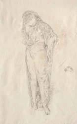 Stehende drapierte Figur