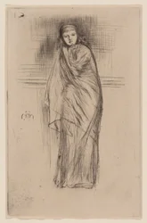 Modell in Gewändern