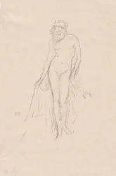 Aktmodell, stehend