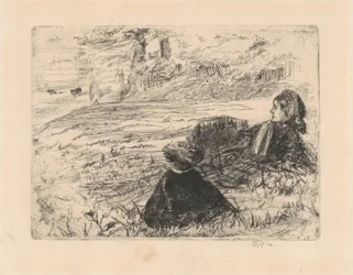 Kindermädchen und Kind