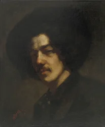 Porträt von Whistler mit Hut