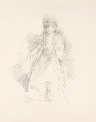 Porträt einer jungen Frau mit Hut [Miss Seaton]