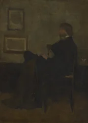 Studie für "Arrangement in Grau und Schwarz, Nr. 2: Porträt von Thomas Carlyle"