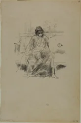 Die drapierte Figur, sitzend
