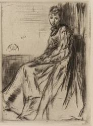 Der Brief (Maud, sitzend)