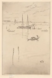 Die kleine Lagune, aus dem ersten Venedig-Set (Venedig, eine Serie von zwölf Radierungen)