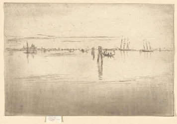 Die lange Lagune, aus der zweiten Venedig-Folge (Eine Folge von sechsundzwanzig Radierungen)