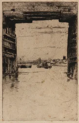 Unter der alten Battersea-Brücke