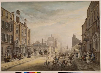 Blick Richtung Hanover Square mit Holles Street, London