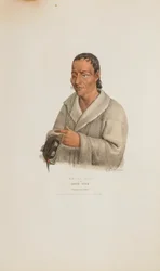 KE-WA-DIN oder der Nordwind; Ein Chippeway-Häuptling, aus dem Aboriginal Portfolio