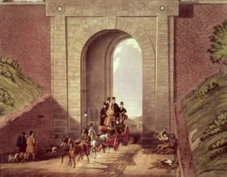 Highgate-Tunnel, graviert von George Hunt, ca. 1830