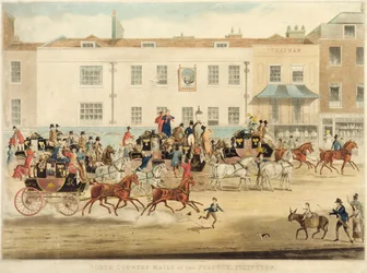 Nordland-Posten am Peakcock, Islington, 1838