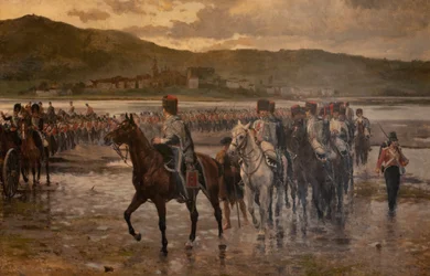 Durchquerung des Bidasoa durch Wellingtons Armee am 7. Oktober 1813