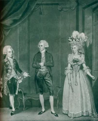 Hon Rd Edgcumbe, Lord William Russell, Lady Caroline Spencer, 1788