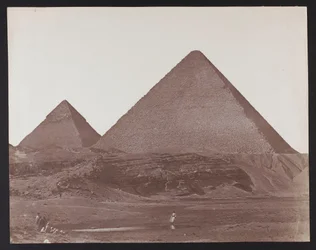 Ägypten. Gizeh. Die Pyramiden des Cheops und des Chephren
