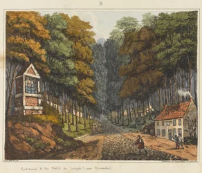 Eingang zum Wald von Soigne, in der Nähe von Brüssel, 1815, aus 