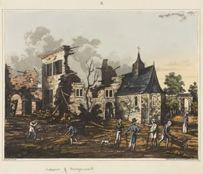 Innenansicht von Hougoumont, aus 