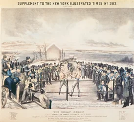 Der große Kampf zwischen Tom Hyer und Yankee Sullivan, 1849