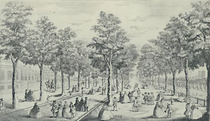 Gesellschaft im Mall, 1741, 1920