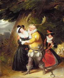 Falstaff an der Herne-Eiche aus Die lustigen Weiber von Windsor, Akt V, Szene V, 1832