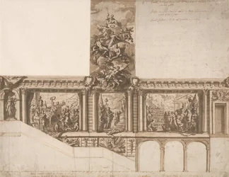 Entwurf für Decken, Wände und Treppenhaus