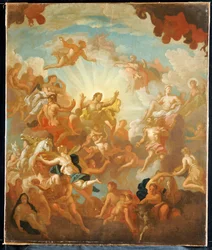 Prometheus stiehlt den Göttern das Feuer