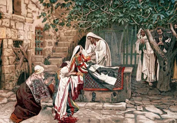 Christus erweckt die Tochter des Jairus, Vorsteher der Synagoge, von den Toten, 1897