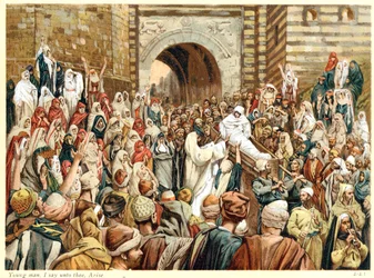 Jesus erweckt den Sohn der Witwe von Nain, ca. 1890