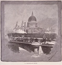 Blackfriars Brücke, London, 1796