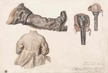 Stiefel usw. Cromwells Zeit, Haddon Hall, 9. Januar 1825