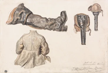 Stiefel usw. aus Cromwells Zeit, Haddon Hall, 9. Januar 1825