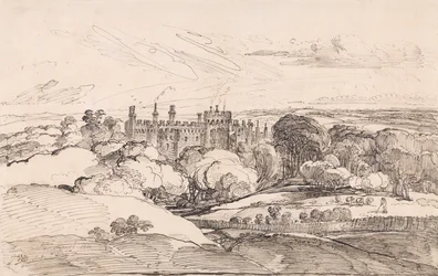 Lea Castle oberhalb der Wälder