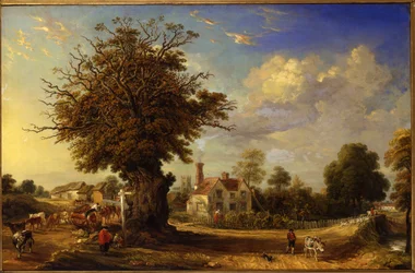 Die Yeldham-Eiche in Great Yeldham, Essex, 1833