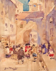 Eine alte Gasse in Aberdeen