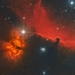 Pferdekopfnebel und Flammennebel