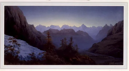 Morgendämmerung in den Alpen