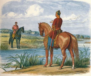 Heinrich und Stephan beraten sich über die Themse, 1153 1864