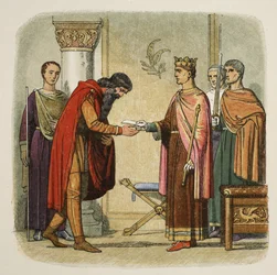 Heinrich autorisiert Dermod, Truppen zu erheben, 1170, aus 