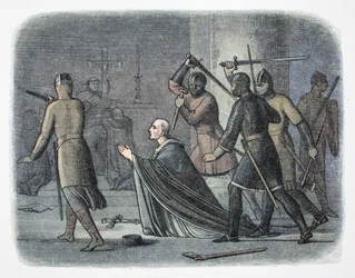 Mord an Thomas Becket, Canterbury Cathedral, Kent, 1170, 1864