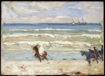 Strandszene, Tanger, ca. 1911