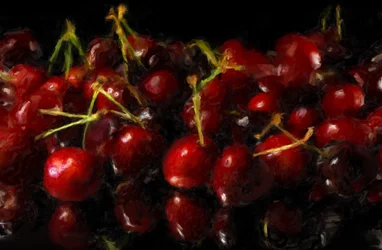 Tiefrote Kirschen