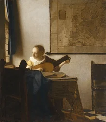 Frau mit Laute, um 1662-1663