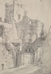 Römische Ruinen: Turm und Tor
