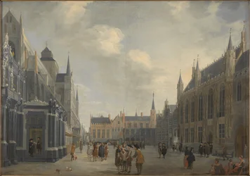 Burgplatz in Brügge, 1672