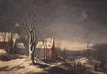 Niederländische Winterlandschaft