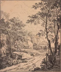 Italienische Landschaft, zwischen Ancona und Sinigaglia