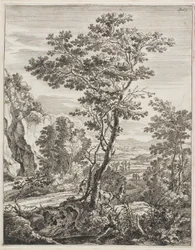 Der große Baum, aus Aufrechte italienische Landschaften
