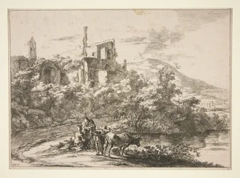 Die zwei Kühe am Fluss, Tivoli